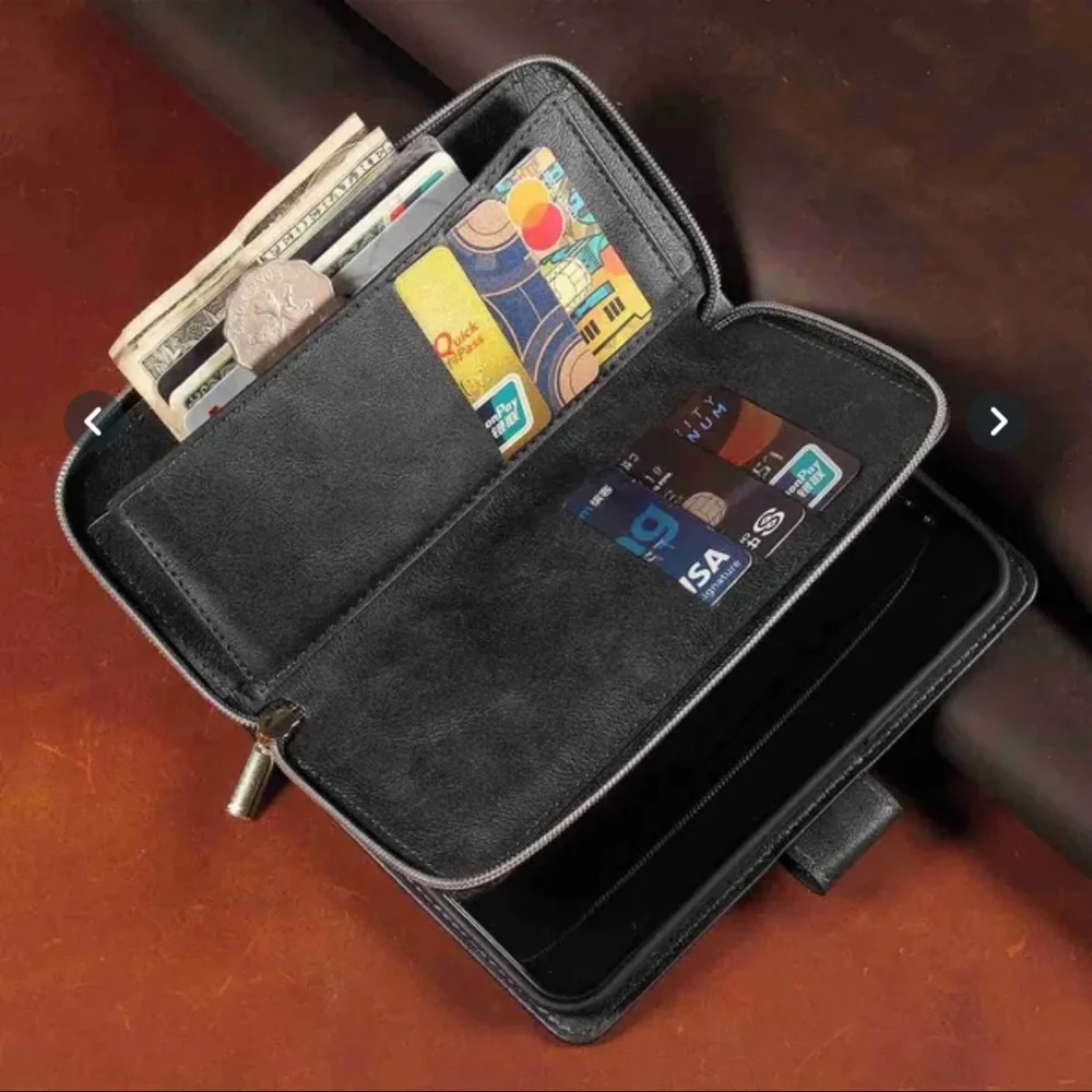 🌞🖤WALLET AND CELL PHONE 📱 CASE BLACK